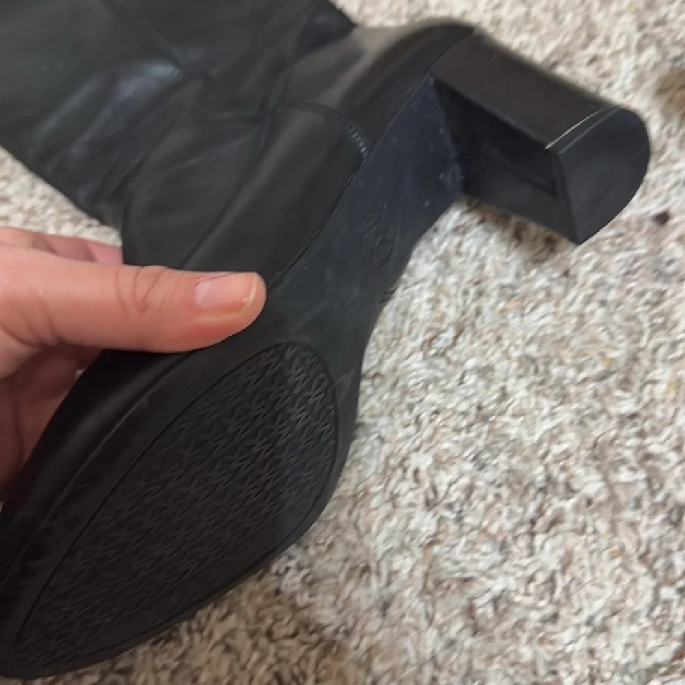 Michael Kors Black Tall Leather Boot - Picture 7 of 9